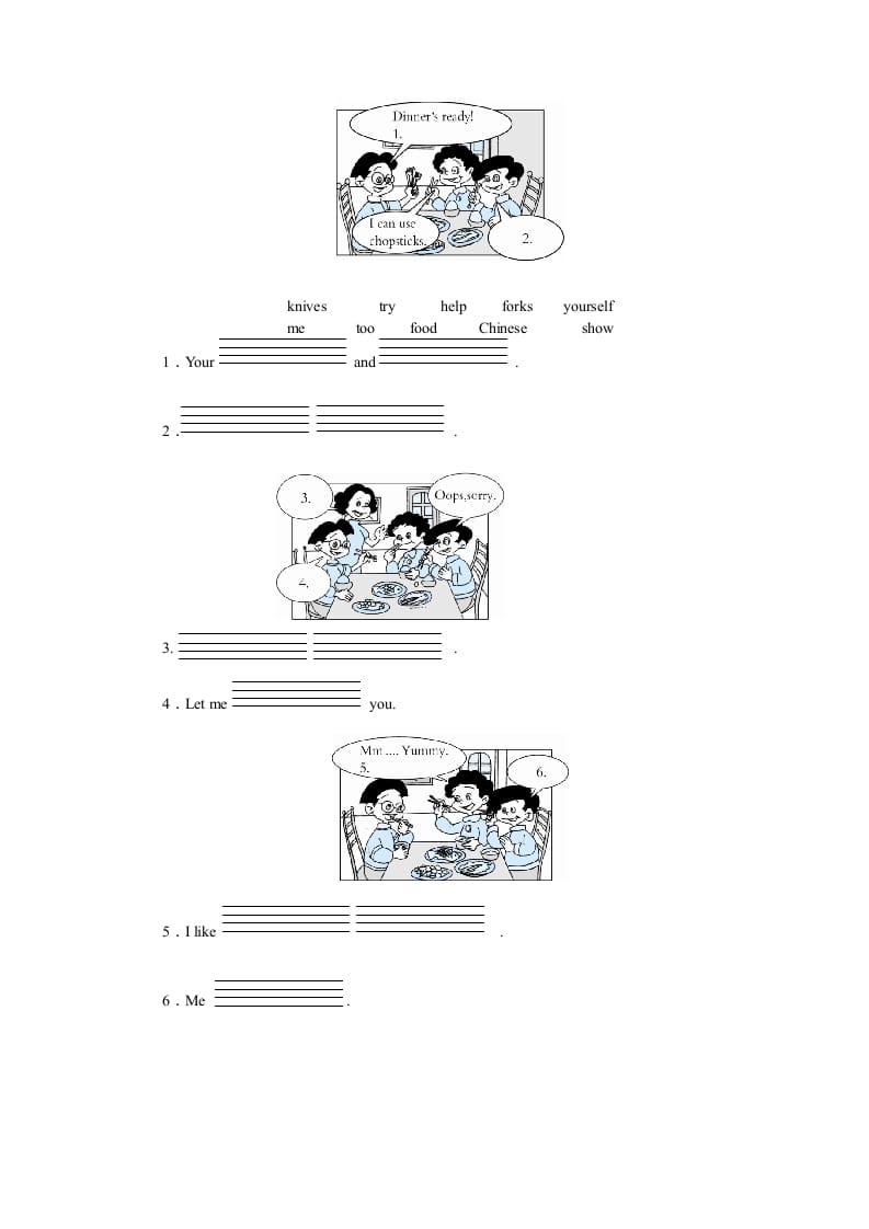 图片[2]-五年级英语上册Unit3WhatwouldyoulikePartB练习及答案(2)（人教版PEP）-淘课榜
