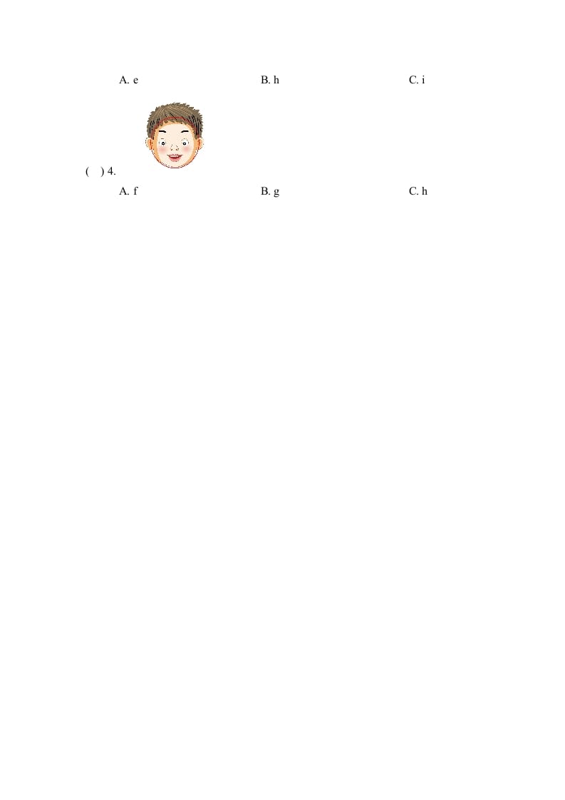 图片[3]-三年级英语上册Unit3_B_Let’s_learn同步习题(4)（人教版一起点）-淘课榜