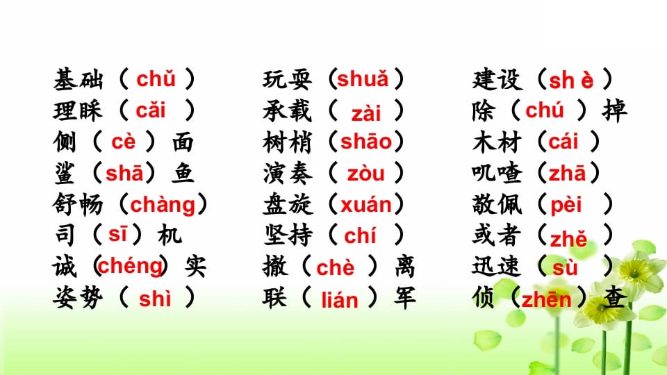 图片[3]-三年级语文上册专项1生字复习课件（部编版）-淘课榜