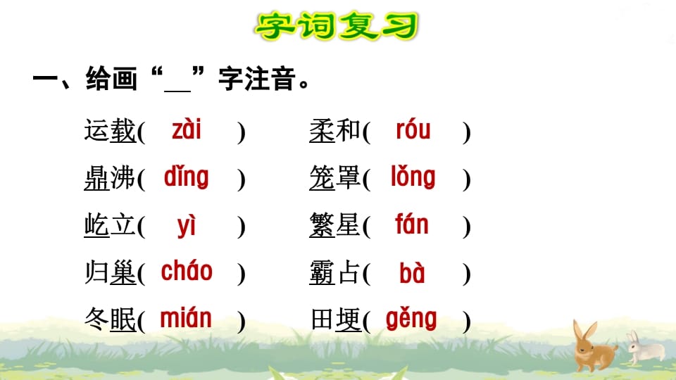 图片[2]-四年级语文上册第1单元复习-淘课榜