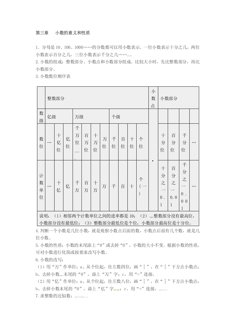 图片[3]-五年级数学上册知识点汇总苏教版（苏教版）-淘课榜