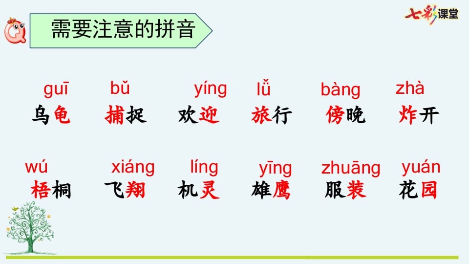 图片[3]-二年级语文上册专项11：拼音复习课件（部编）-淘课榜