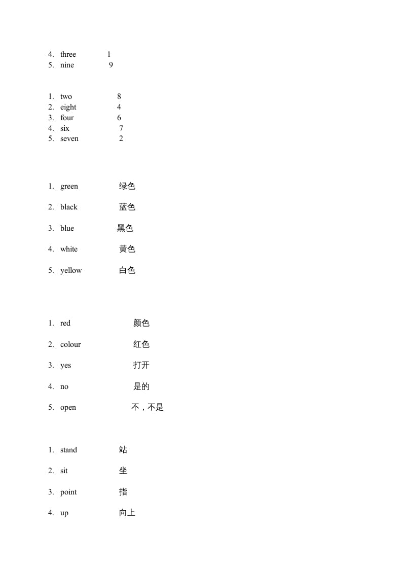 图片[2]-二年级英语上册单词练习题（人教版一起点）-淘课榜
