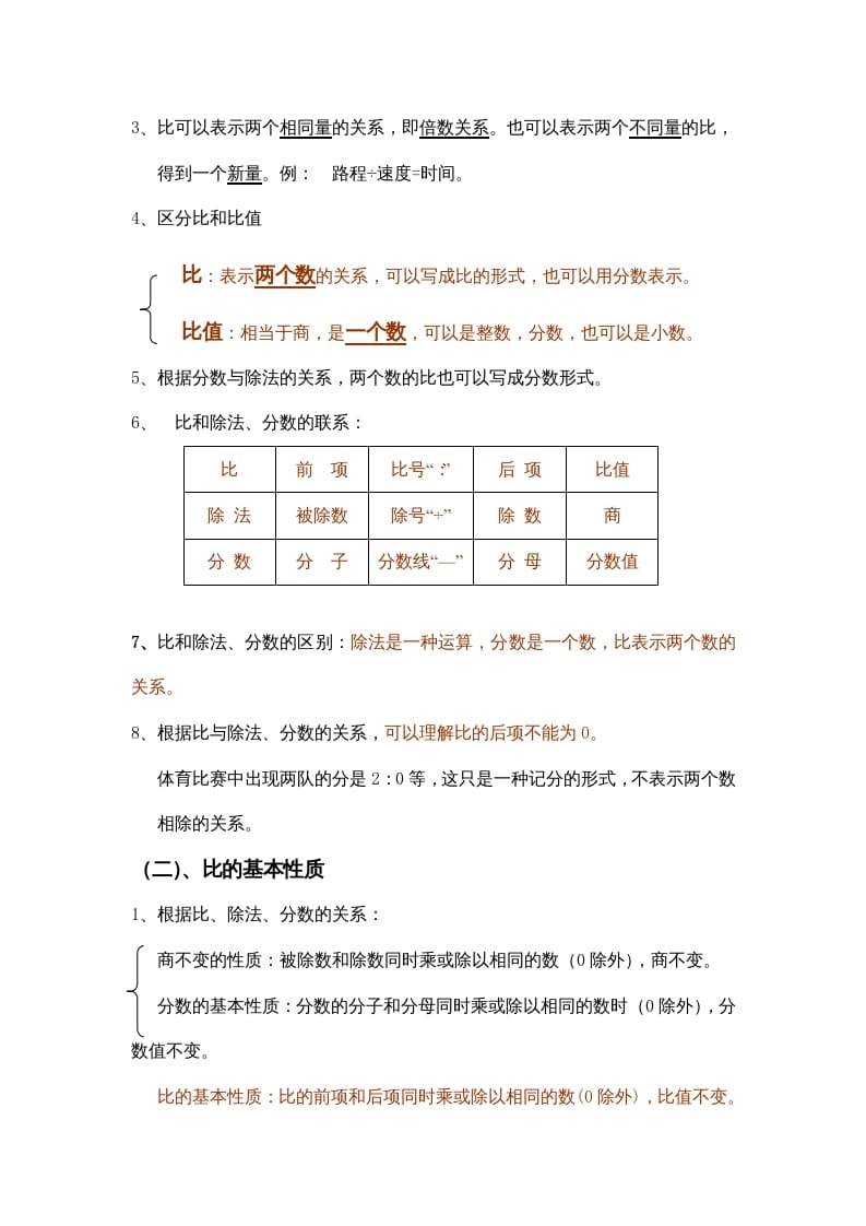 图片[3]-六年级数学上册第2单元归纳总结（人教版）-淘课榜