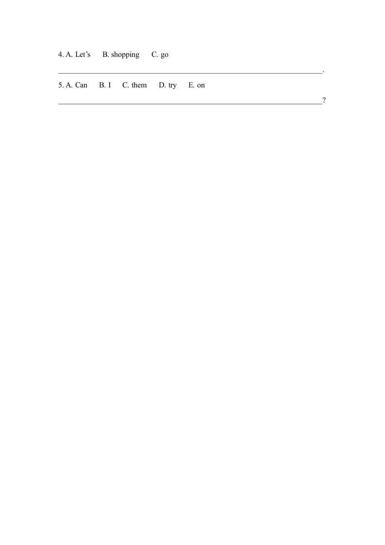 图片[2]-四年级英语上册Lesson31_课时训练（人教版一起点）-淘课榜