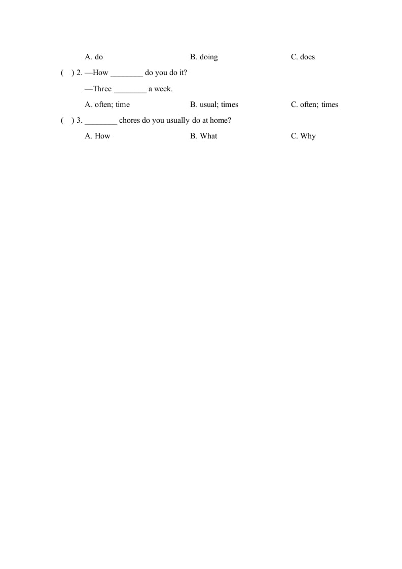 图片[2]-五年级英语上册Unit6_Lesson1课时训练（人教版一起点）-淘课榜