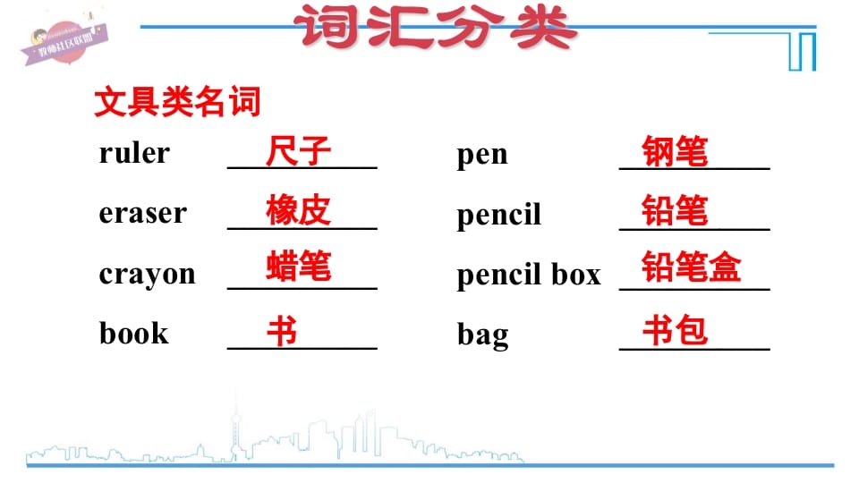 图片[3]-三年级英语上册期末复习专项一词汇（人教PEP）-淘课榜