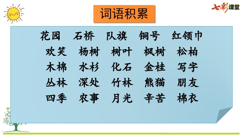 图片[3]-二年级语文上册专项2：词语复习课件（部编）-淘课榜