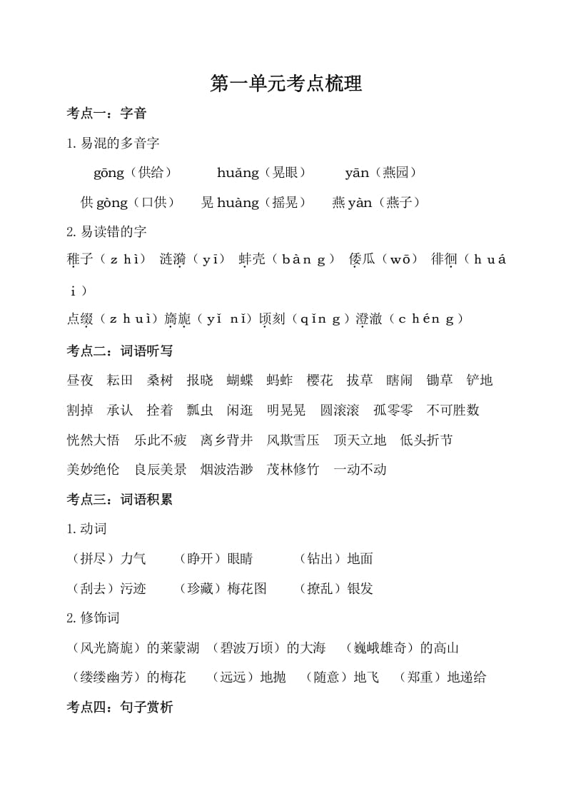 五年级数学下册第一单元考点梳理人教部编版-淘课榜