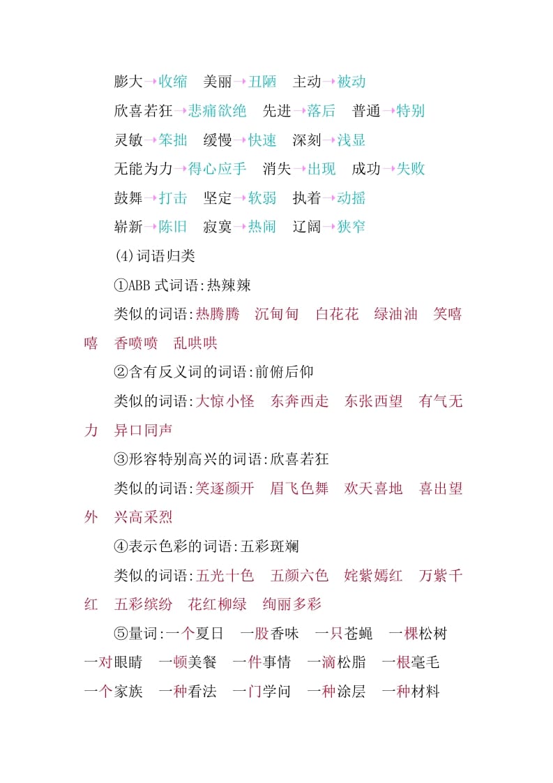 图片[3]-四年级语文下册第二单元知识小结-淘课榜