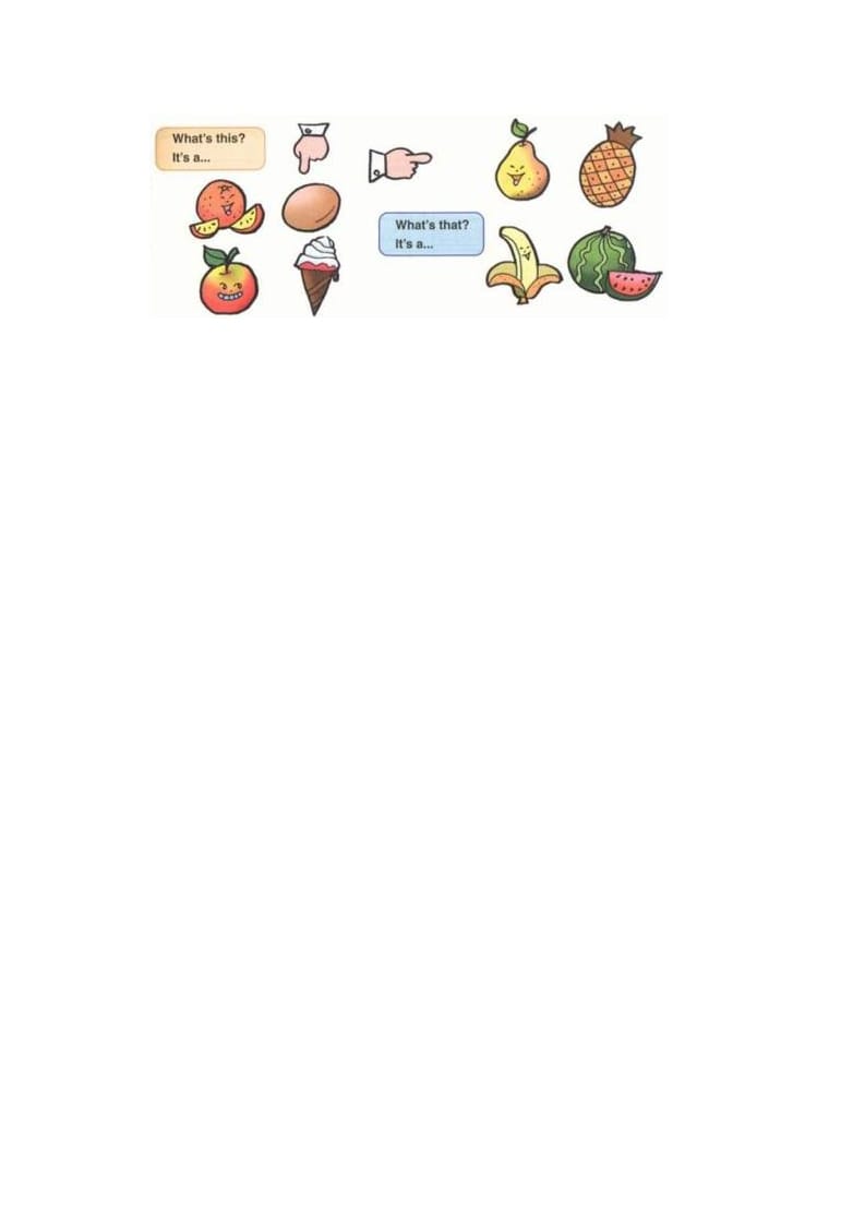 图片[2]-一年级英语上册Unit6+lesson1《Fruit》习题（人教一起点）-淘课榜