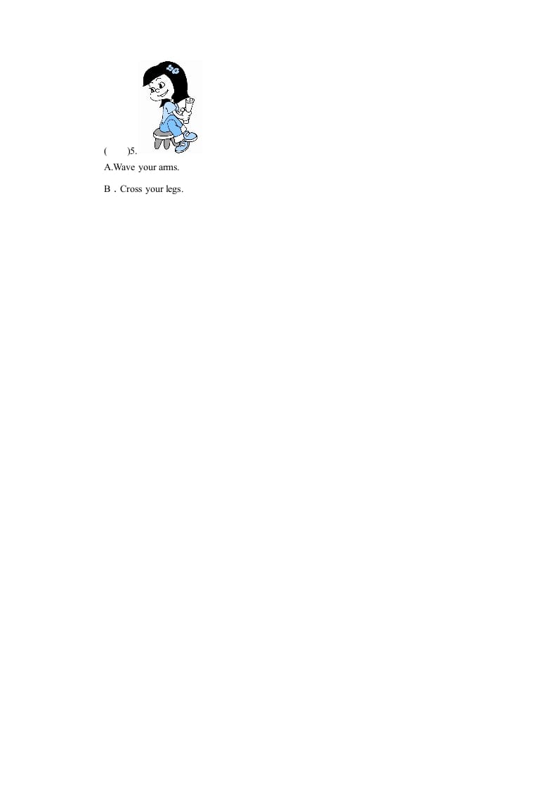图片[3]-三年级英语上册课时测评unit3Lookatme-PartB练习及答案(2)（人教PEP）-淘课榜