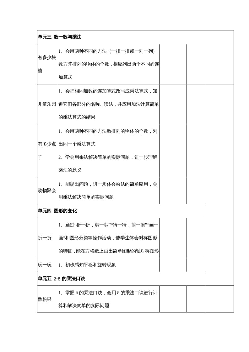 图片[2]-二年级数学上册知识点总结（北师大版）-淘课榜