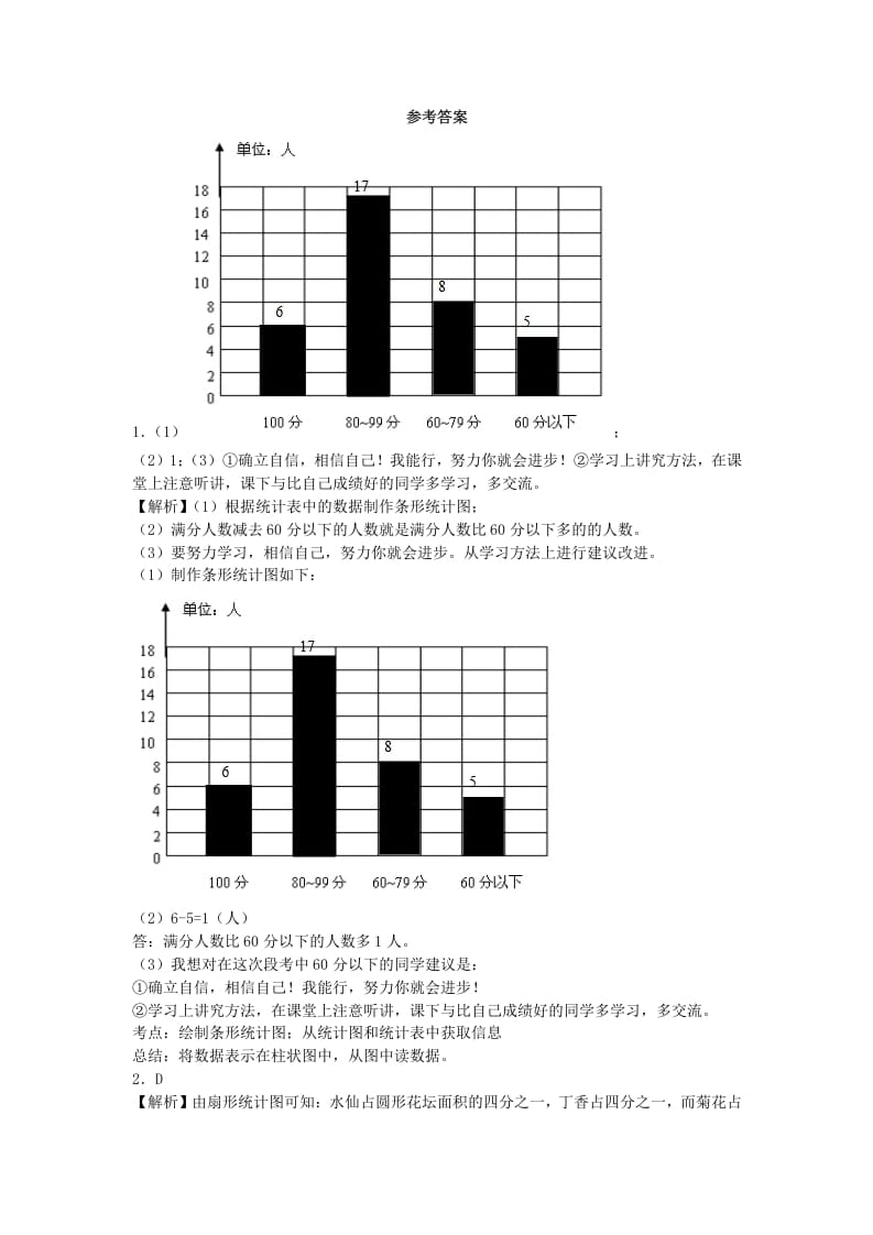 图片[3]-四年级数学上册练习题-统计表和条形统计图-（苏教版）-淘课榜