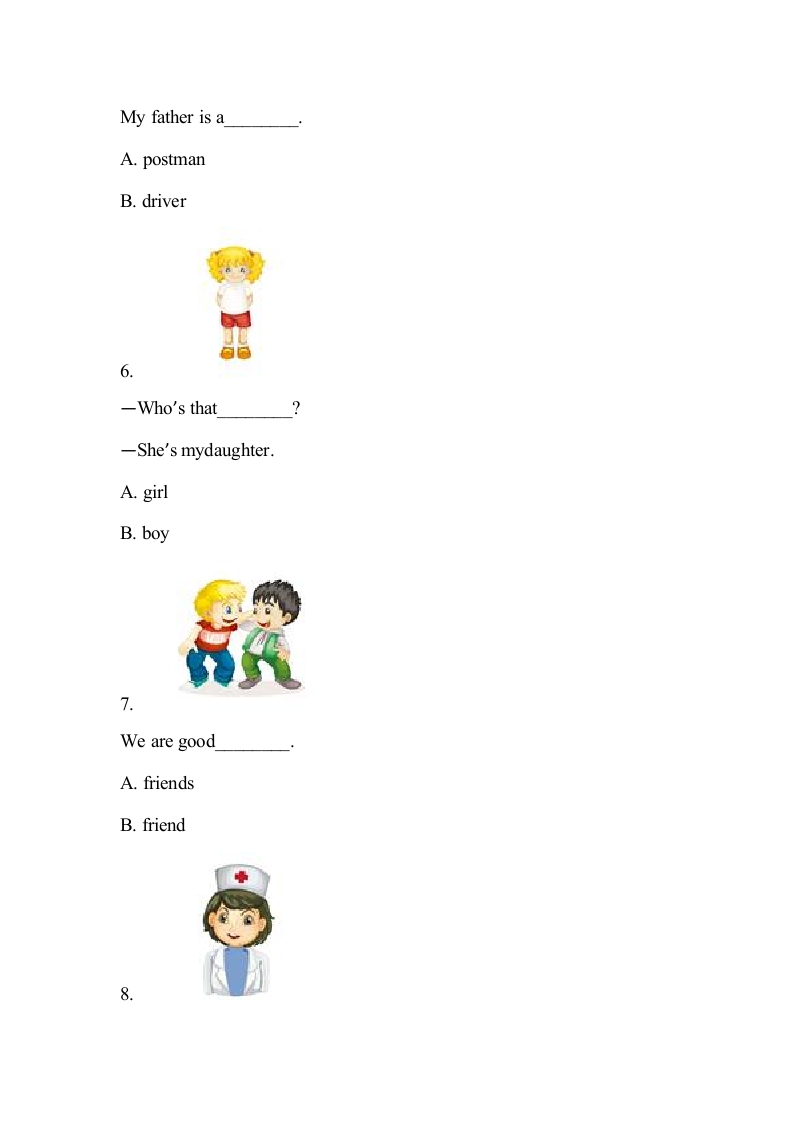 图片[2]-四年级英语上册Lesson6课时达标（精通版四上）（人教版一起点）-淘课榜